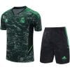 Mens Real Madrid Short Training Suit Green 2023/24