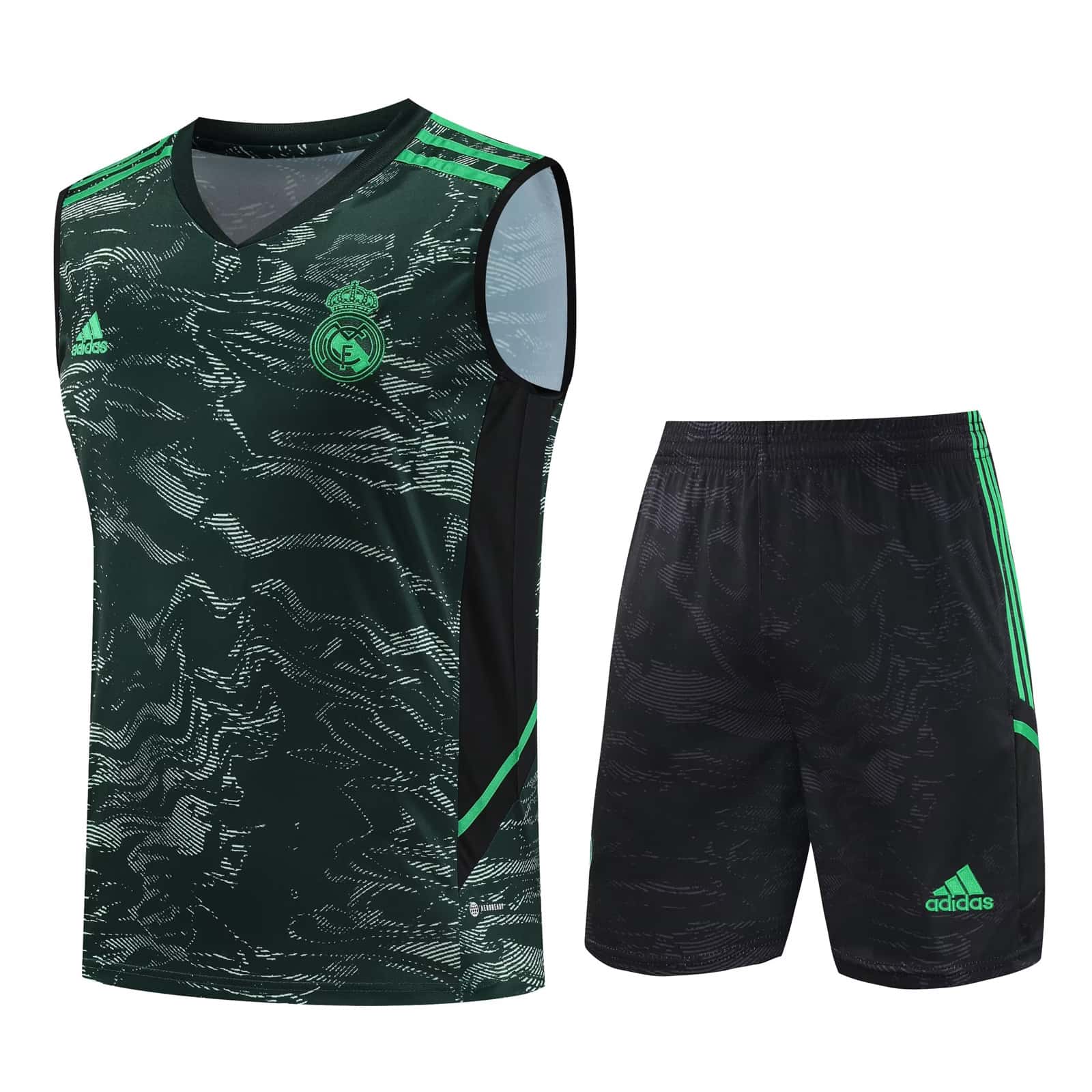 Herren Real Madrid Singlet Anzug Grün 2023/24