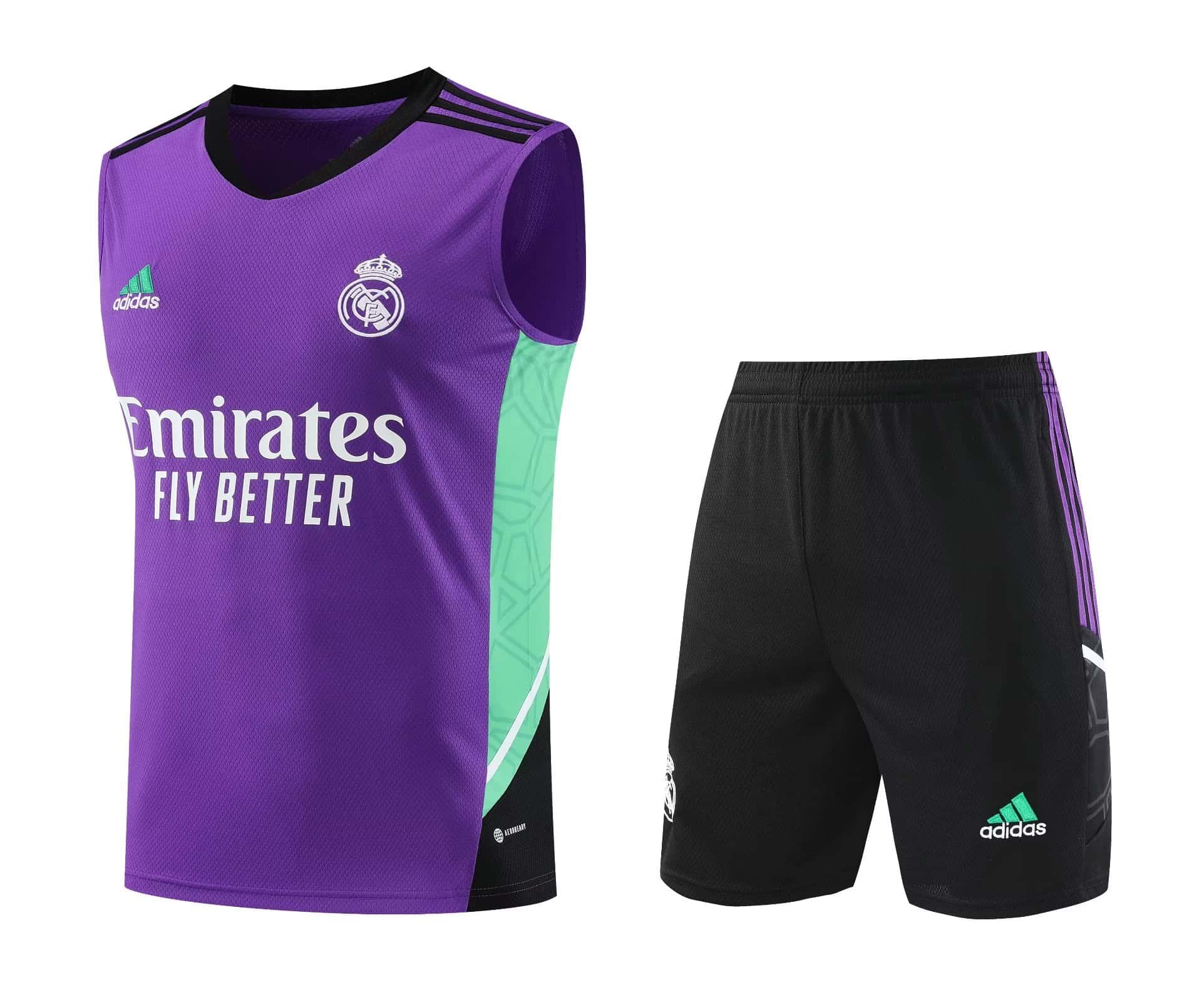 Mens Real Madrid Singlet Suit Purple 2023/24