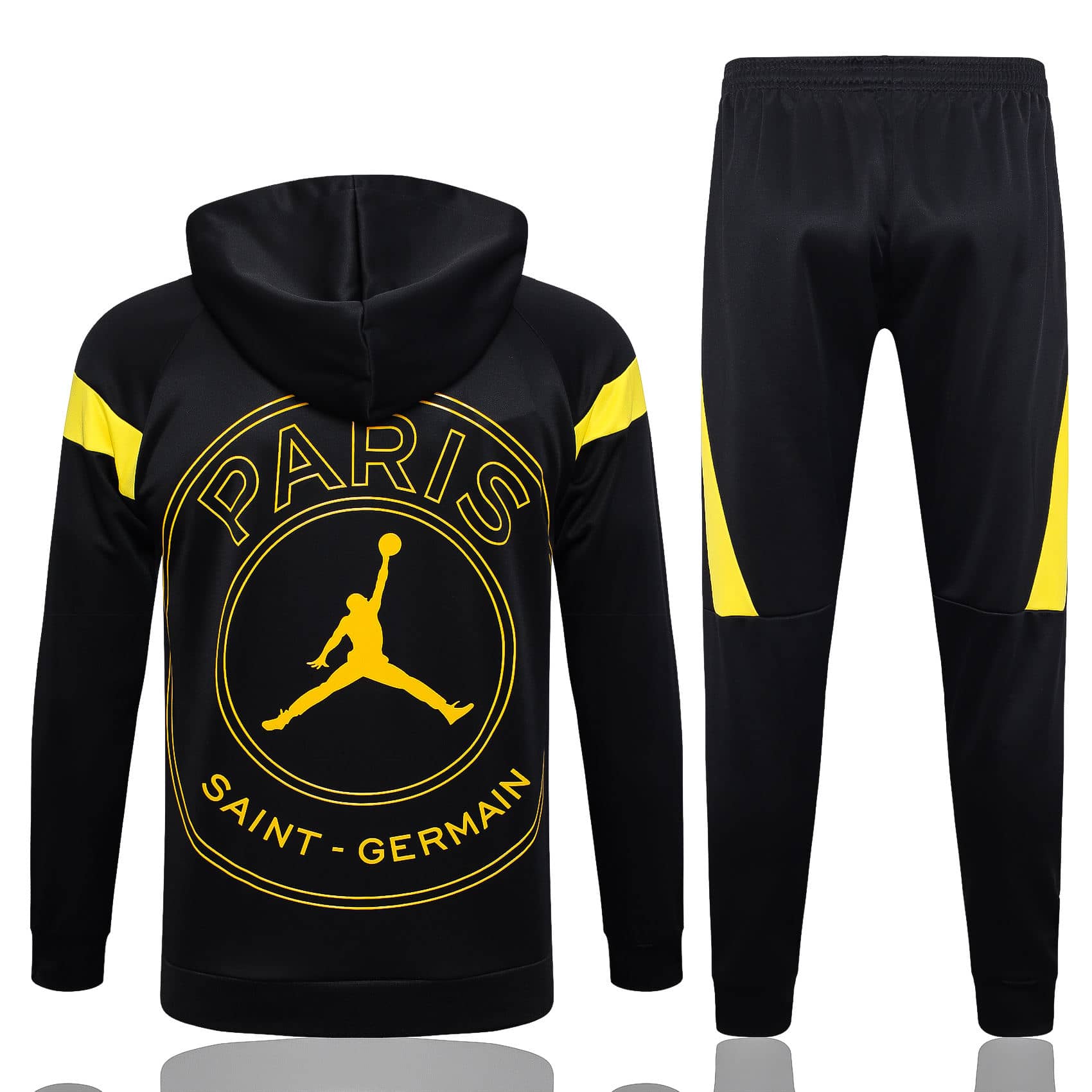 Mens PSG x JORDAN Hoodie Sweatshirt + Pants Suit Black 2023/24