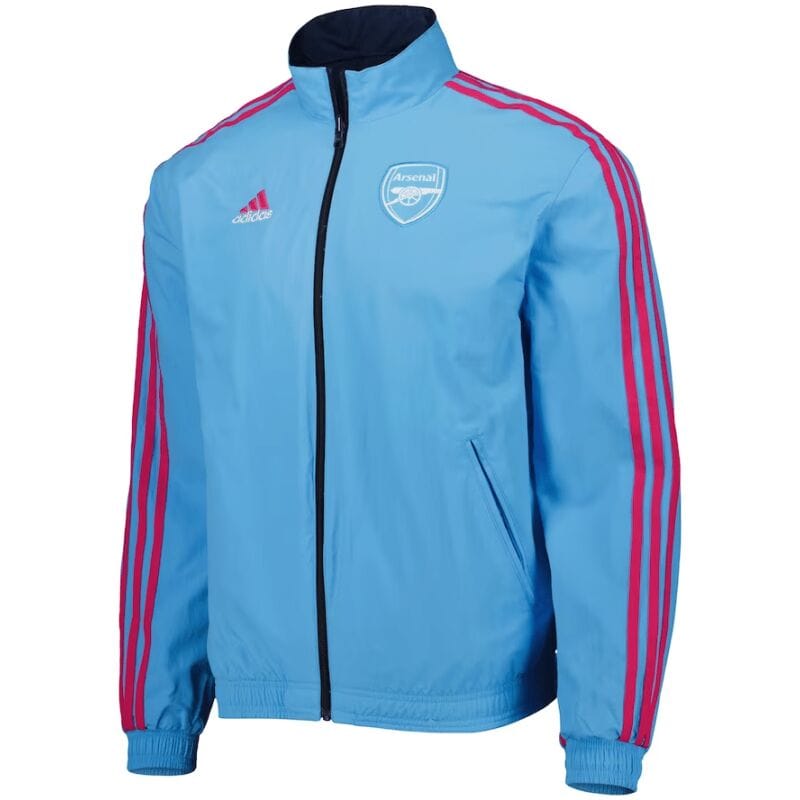 Mens Arsenal On-Field Team Logo Anthem Reversible Full-Zip Windrunner Jacket Navy 2023/24