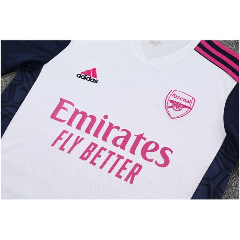 Mens Arsenal Short Training Suit White 2023/24