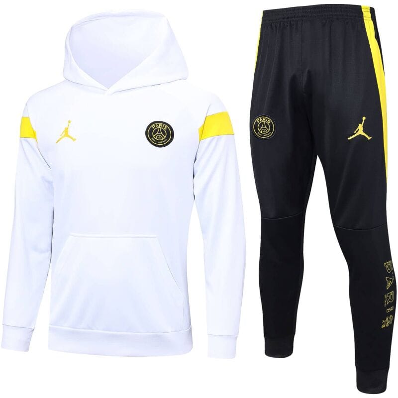 Mens PSG x JORDAN Hoodie Sweatshirt + Pants Suit White 2023/24