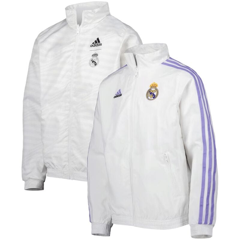 Mens Real Madrid On-Field Team Logo Anthem Reversible Full-Zip Windrunner Jacket 2023/24