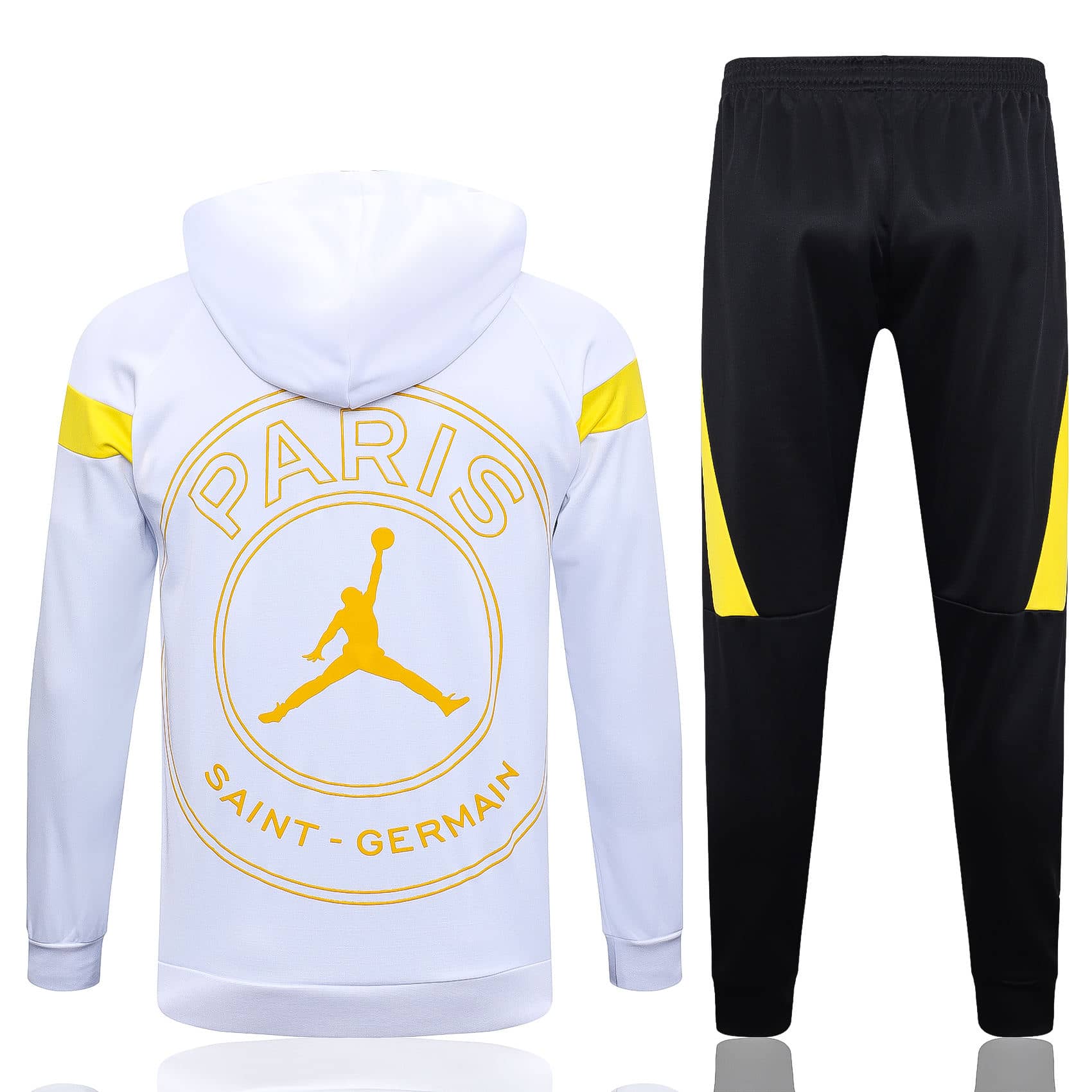 Mens PSG x JORDAN Hoodie Sweatshirt + Pants Suit White 2023/24