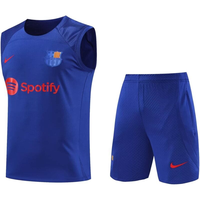 Mens Barcelona Singlet Suit Blue 2023/24