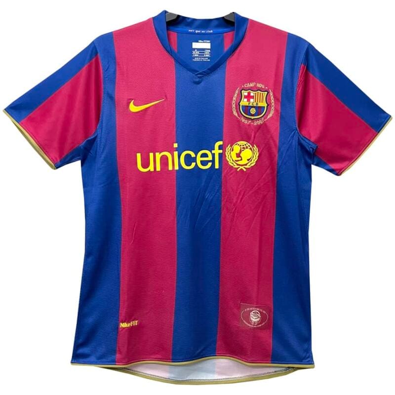 Mens Barcelona Retro Home Jersey 2007/08