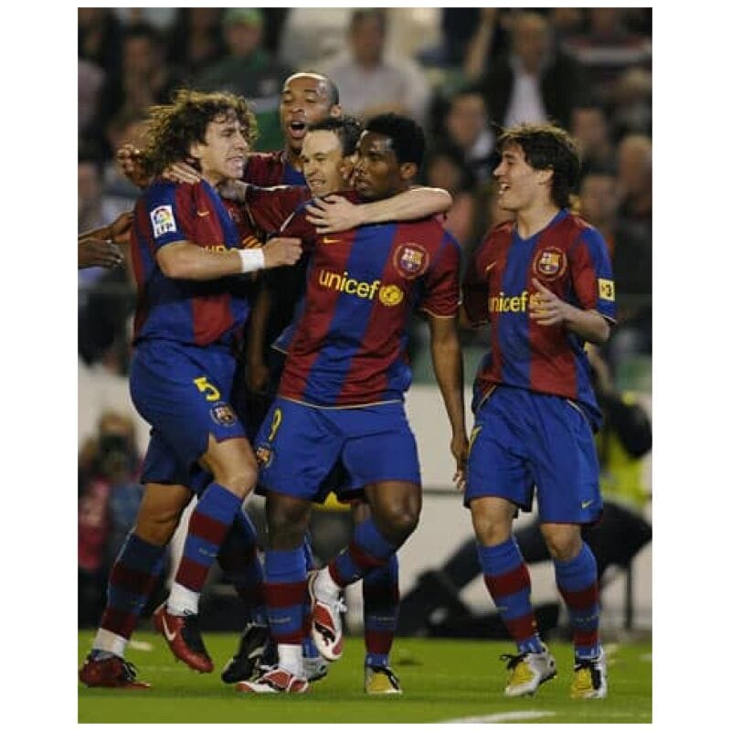 Mens Barcelona Retro Home Jersey 2007/08