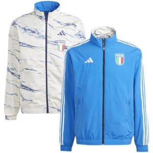 Mens Italy On-Field Team Logo Anthem Reversible Full-Zip Windrunner Jacket 2023/24