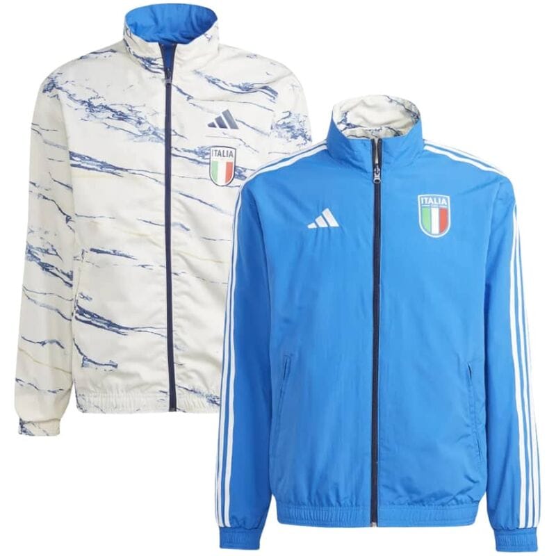 Mens Italy On-Field Team Logo Anthem Reversible Full-Zip Windrunner Jacket 2023/24