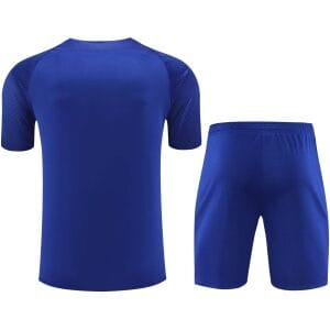 Mens Barcelona Short Training Jersey Blue 2023/24