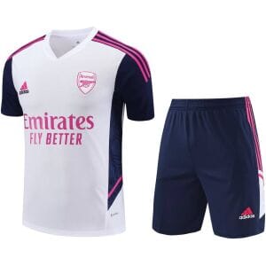 Mens Arsenal Short Training Suit White 2023/24
