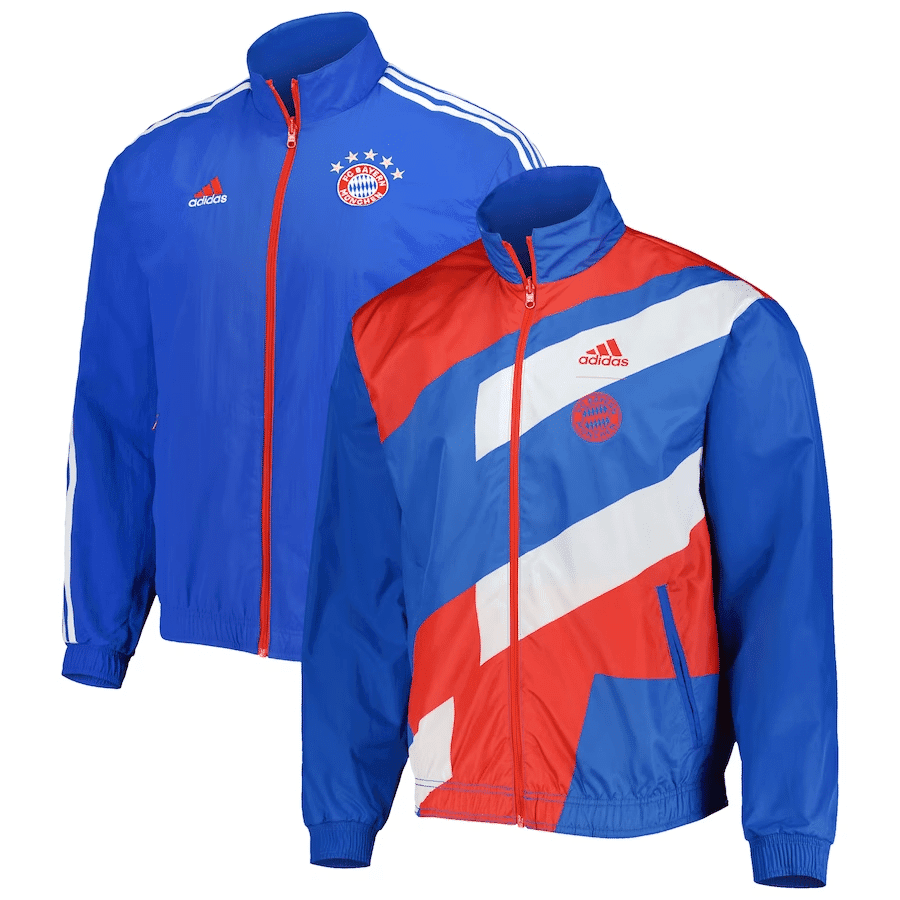 Mens Bayern Munich On-Field Team Logo Anthem Reversible Full-Zip Windrunner Jacket 2023/24