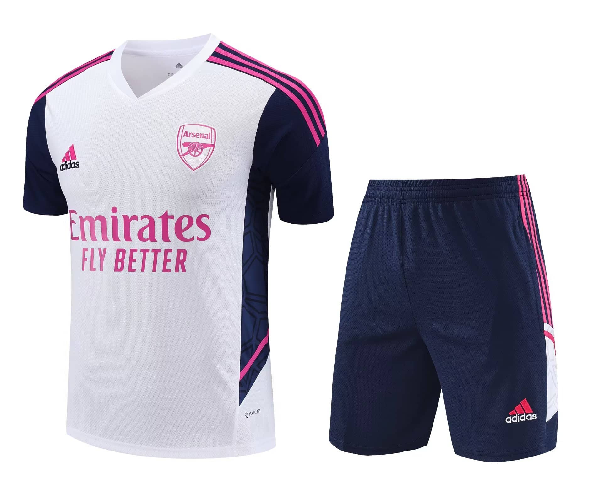 Mens Arsenal Short Training Suit White 2023/24