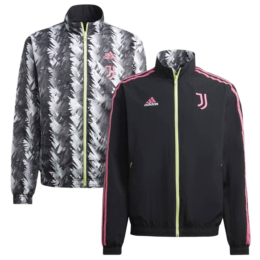 Mens Juventus On-Field Team Logo Anthem Reversible Full-Zip Windrunner Jacket 2023/24