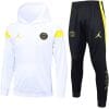 Mens PSG x JORDAN Hoodie Sweatshirt + Pants Suit White 2023/24