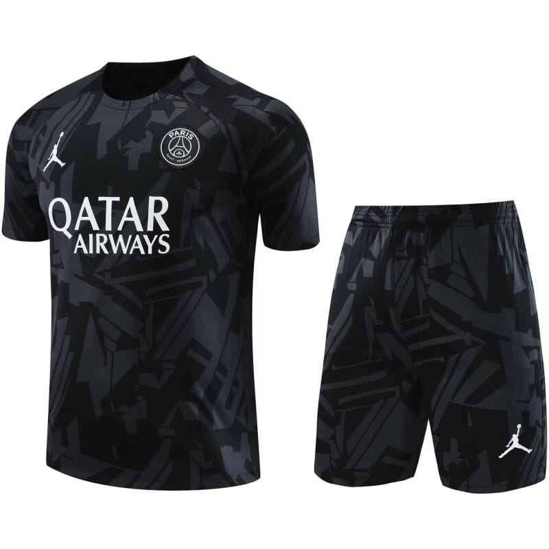 Mens PSG x Jordan Short Training Suit Black 2023/24