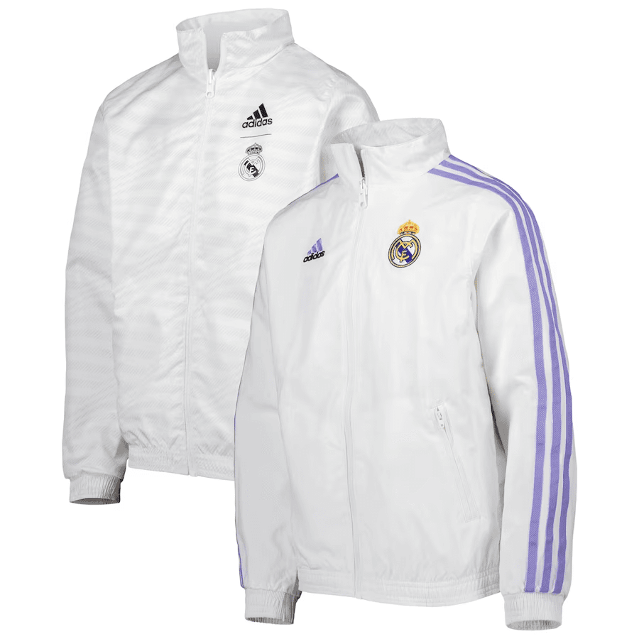 Mens Real Madrid On-Field Team Logo Anthem Reversible Full-Zip Windrunner Jacket 2023/24