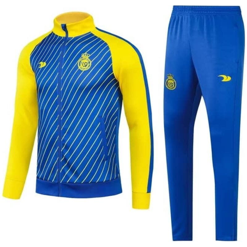 Mens Riyadh Al-Nassr Jacket + Pants Training Suit Blue 2023/24