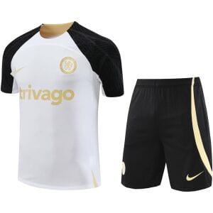 Mens Chelsea Short Training Suit White 2023/24