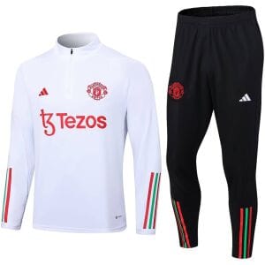 Mens Manchester United Training Suit White 2023/24