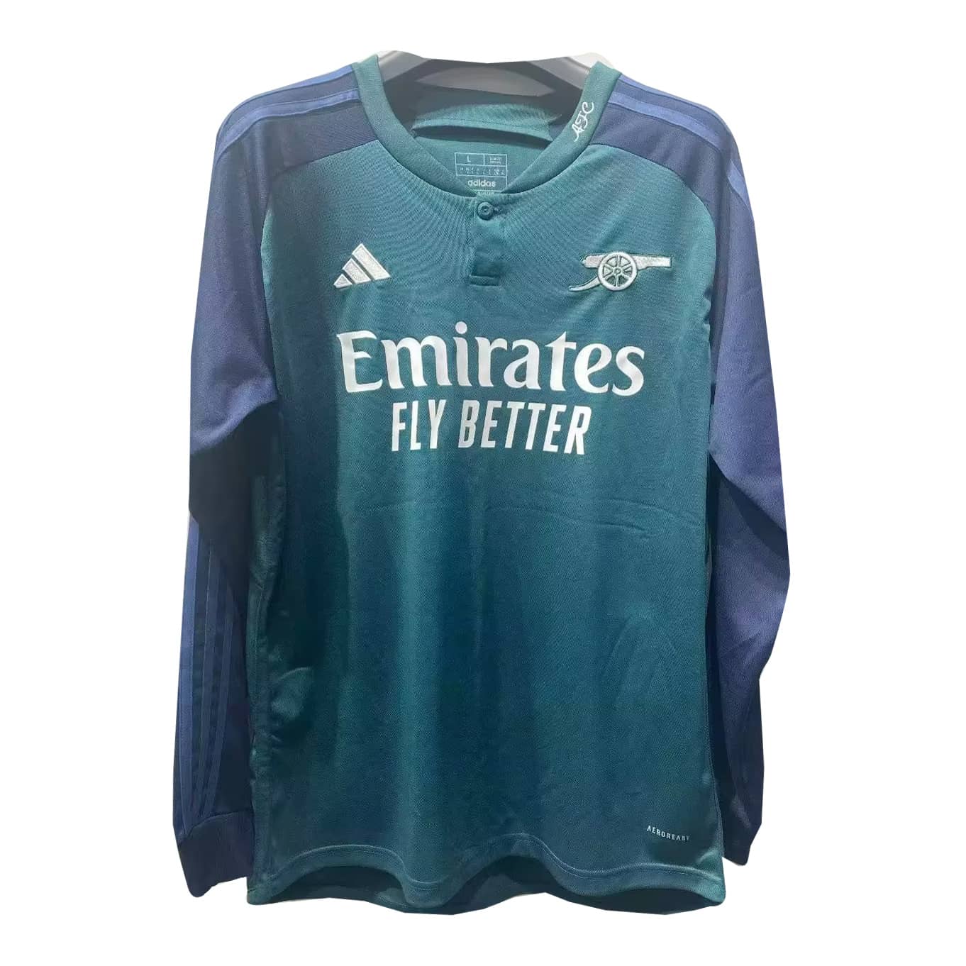 Mens Arsenal Third Jersey Long Sleeve 2023/24