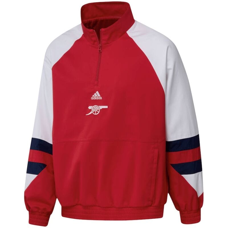 Mens Arsenal Half-Zip Icon Windrunner Jacket Red 2023/24