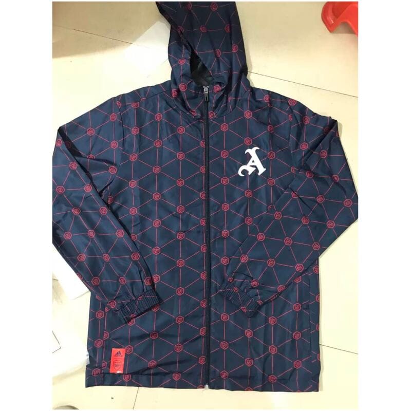 Mens Arsenal AEROREADY Full-Zip Windrunner Jacket Navy 2023/24
