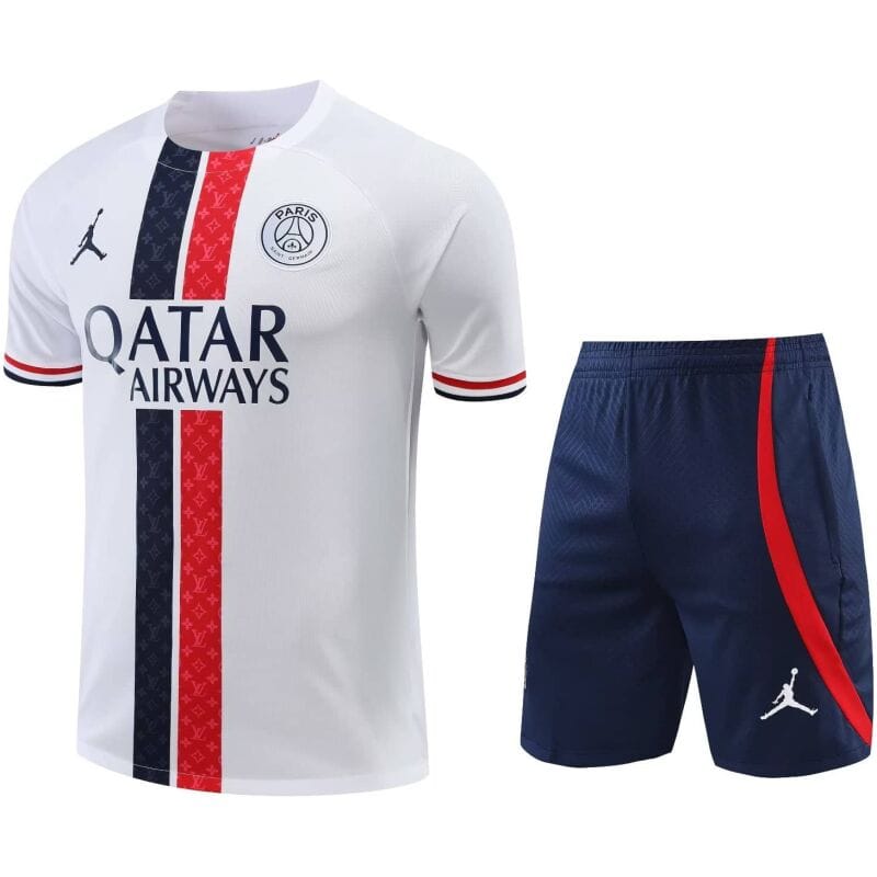 Mens PSG x Jordan Short Training Suit White 2023/24