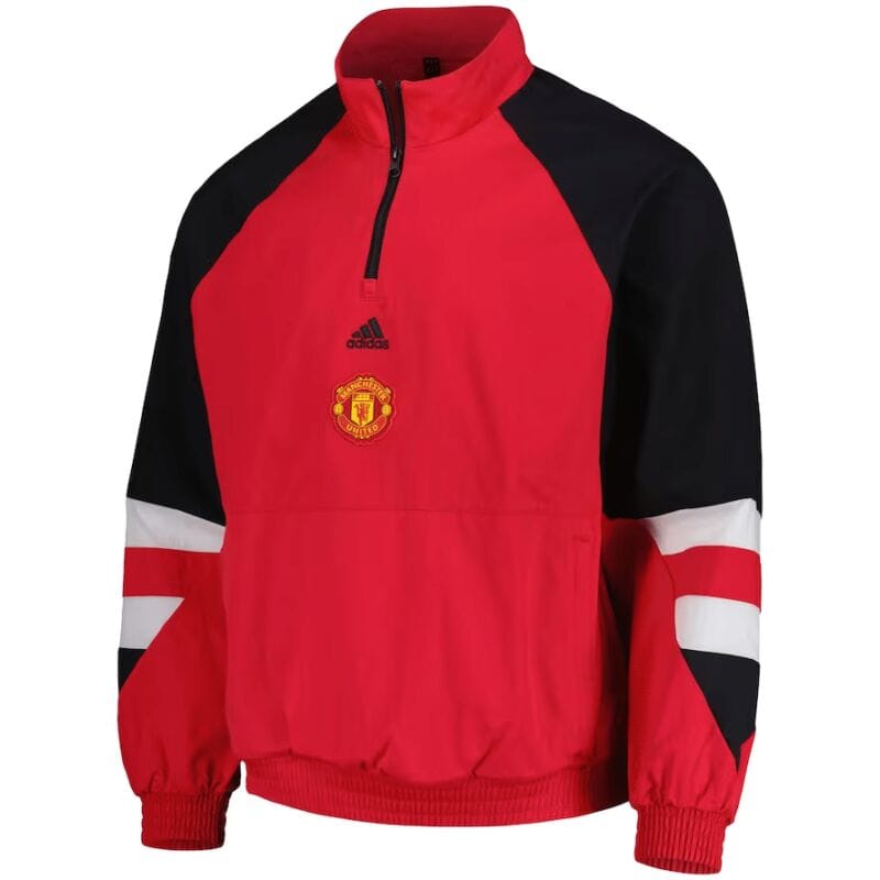 Mens Manchester United Half-Zip Icon Windrunner Jacket Red 2023/24
