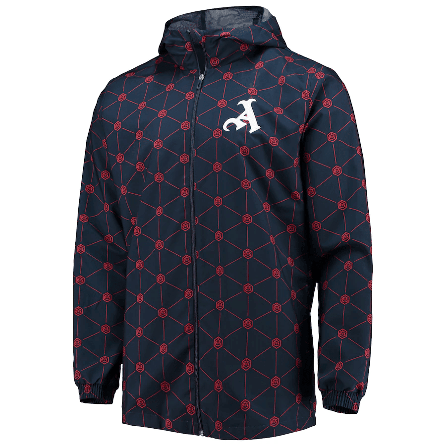 Mens Arsenal AEROREADY Full-Zip Windrunner Jacket Navy 2023/24