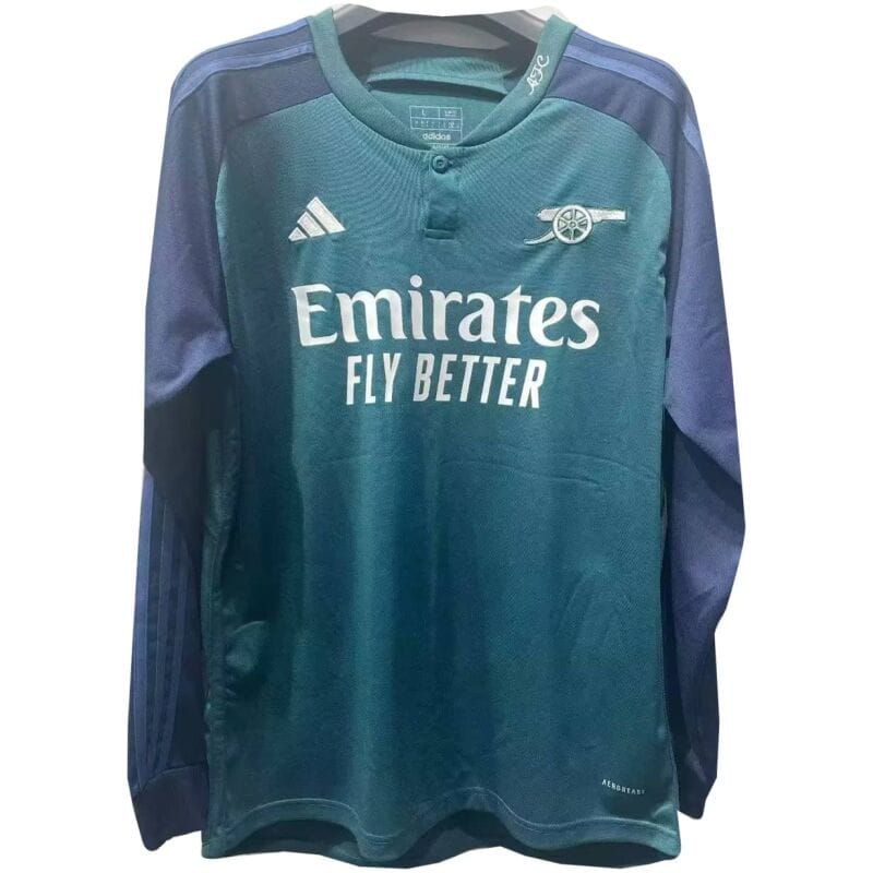 Mens Arsenal Third Jersey Long Sleeve 2023/24