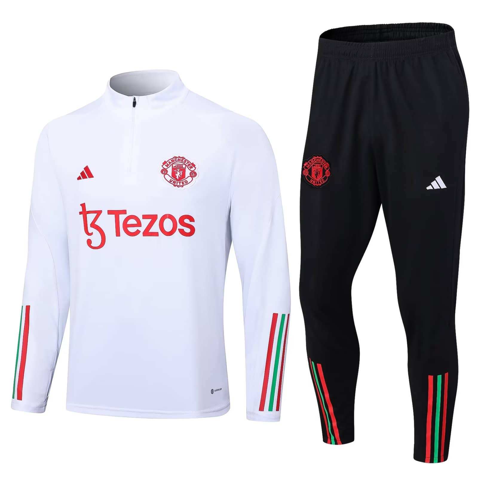 Mens Manchester United Training Suit White 2023/24