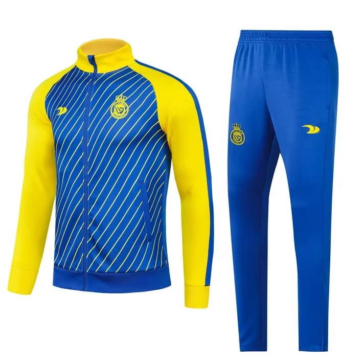 Mens Riyadh Al-Nassr Jacket + Pants Training Suit Blue 2023/24