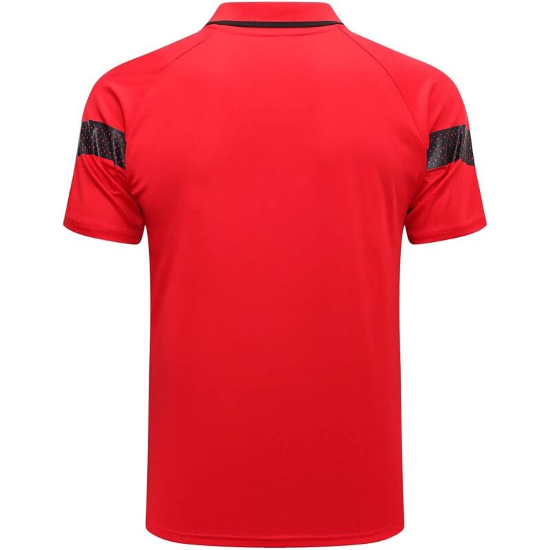 Mens AC Milan Polo Shirt Red 2023/24