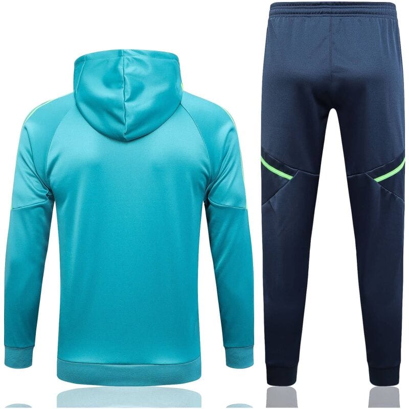 Mens Juventus Hoodie Jacket + Pants Training Suit Green 2023/24