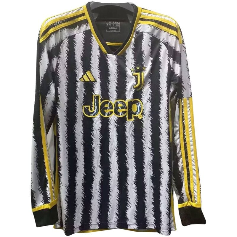 Mens Juventus Home Jersey Long Sleeve 2023/24