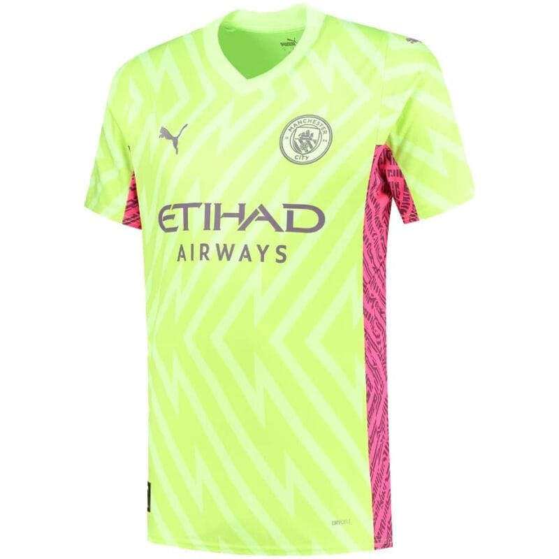 Mens Manchester City Goalkeepr Yellow Jersey 2023/24