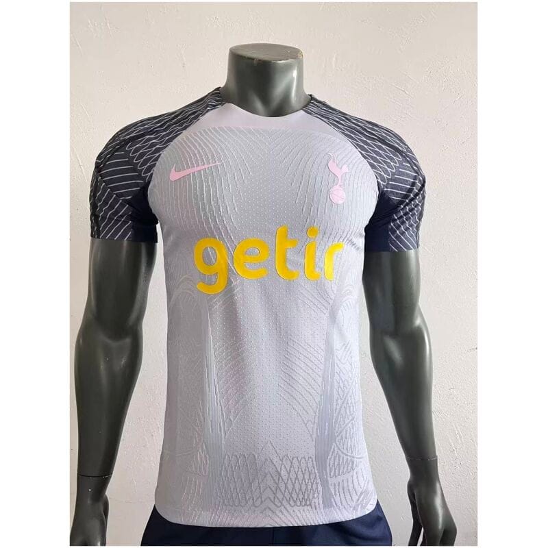 Mens Tottenham Hotspur Pre-Match Short Training Authentic Grey Jersey 2023/24 – Match