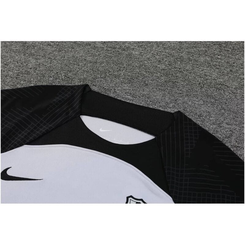 Mens Barcelona Short Training Suit Light Grey 2023/24