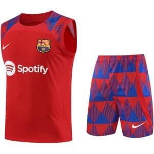 Mens Barcelona Singlet Suit Red 2023/24