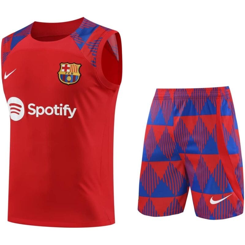 Mens Barcelona Singlet Suit Red 2023/24