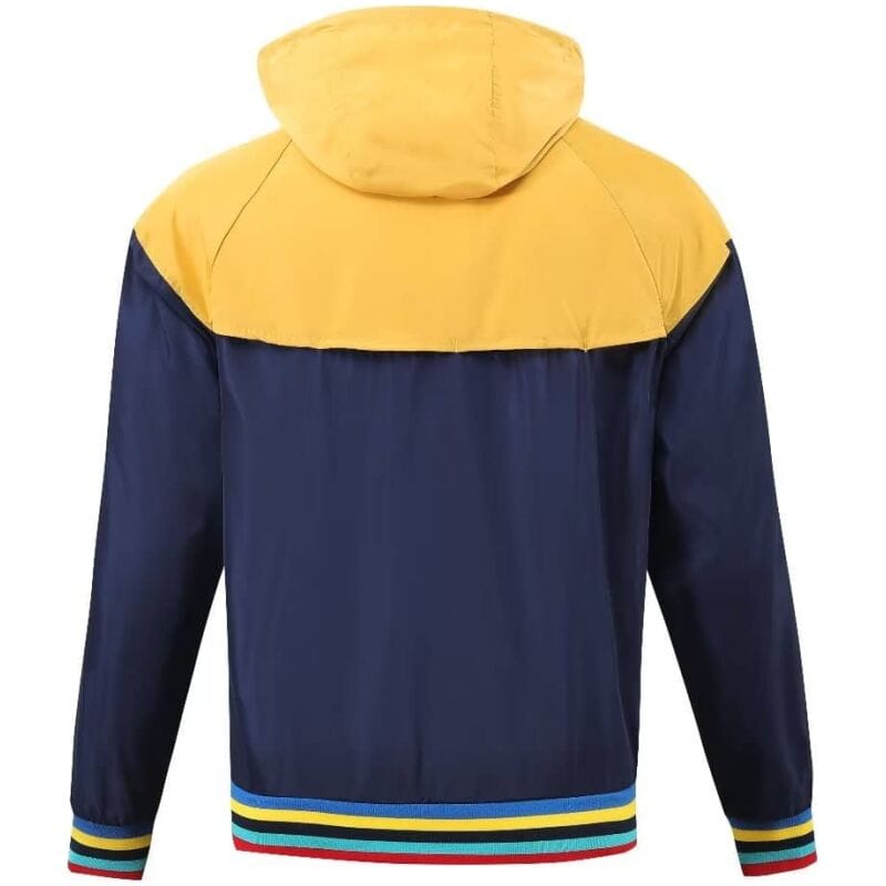 Mens Barcelona All Weather Windrunner Jacket Royal – Yellow 2023/24
