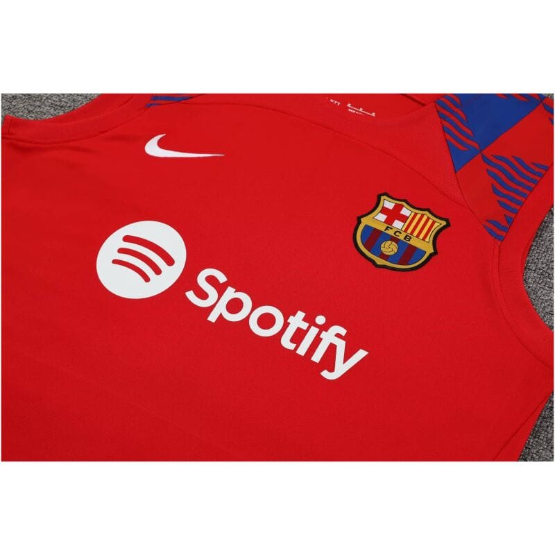 Mens Barcelona Singlet Suit Red 2023/24