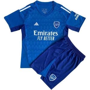 Kids Arsenal Goalkeeper Blue Jersey 2023/24