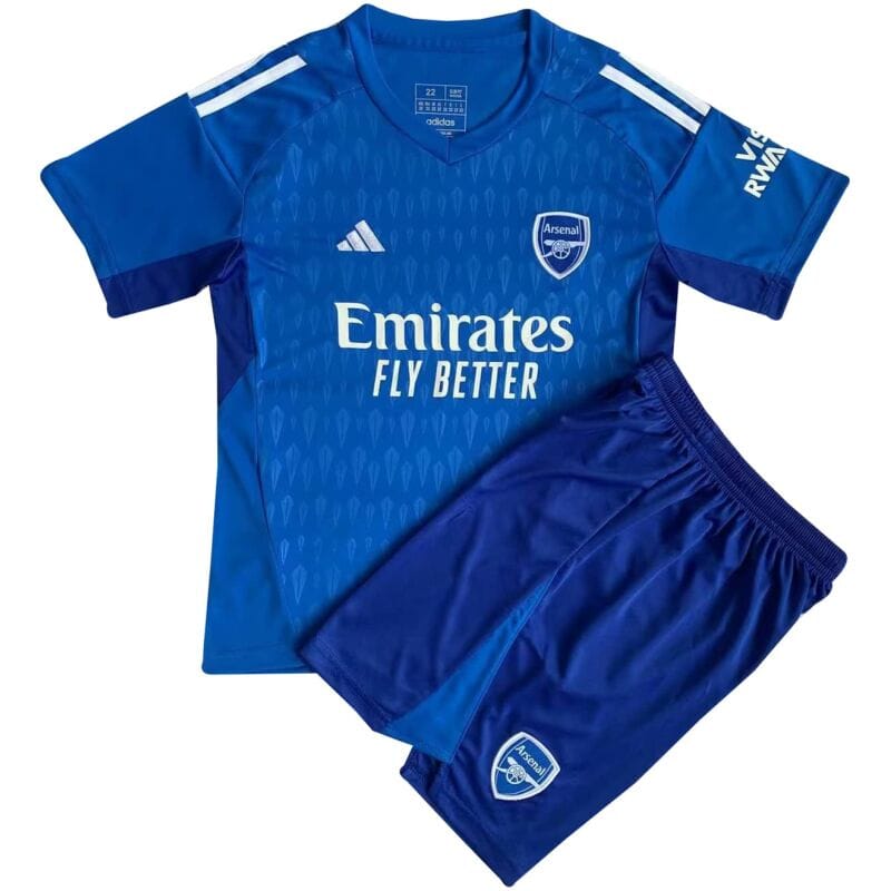 Kids Arsenal Goalkeeper Blue Jersey 2023/24