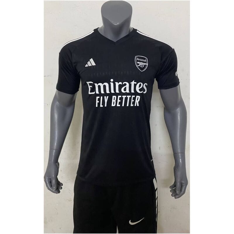 Mens Arsenal Goalkeeper Black Jersey 2023/24