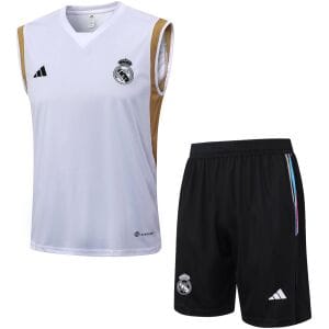 Mens Real Madrid Singlet Suit White 2023/24