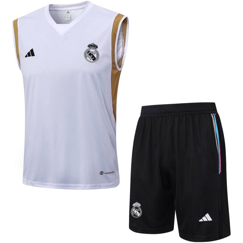 Mens Real Madrid Singlet Suit White 2023/24