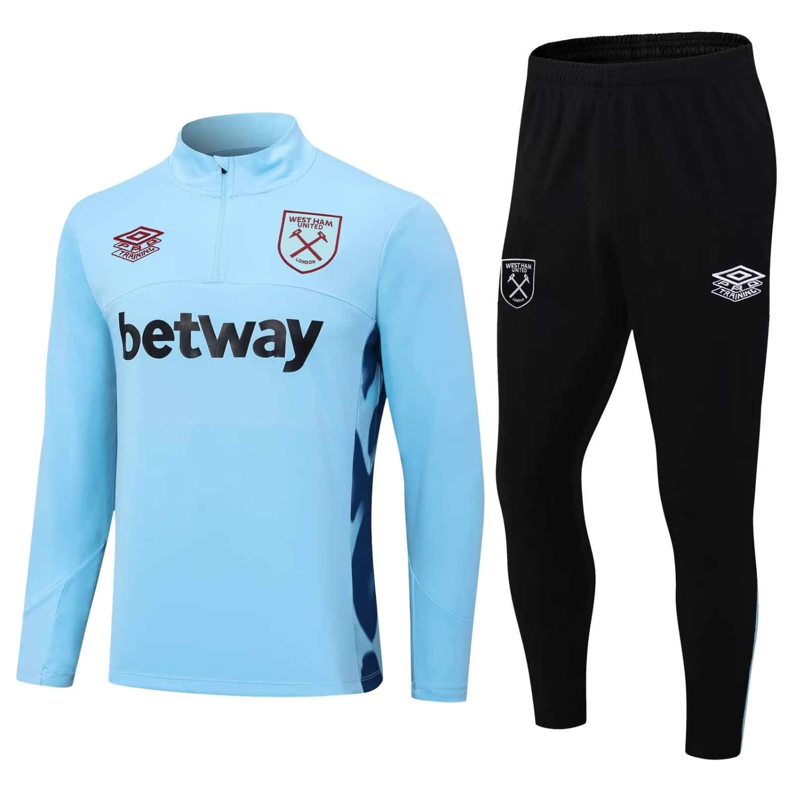 Mens West Ham United Training Suit Blue 2023/24